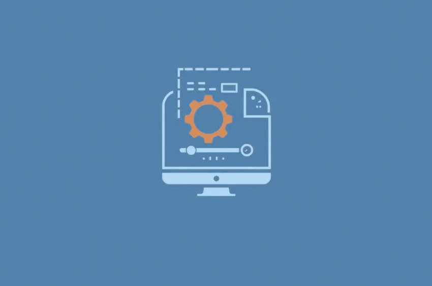 Symbolgrafik für optimierte Netzwerk- und Kabelstrukturen.